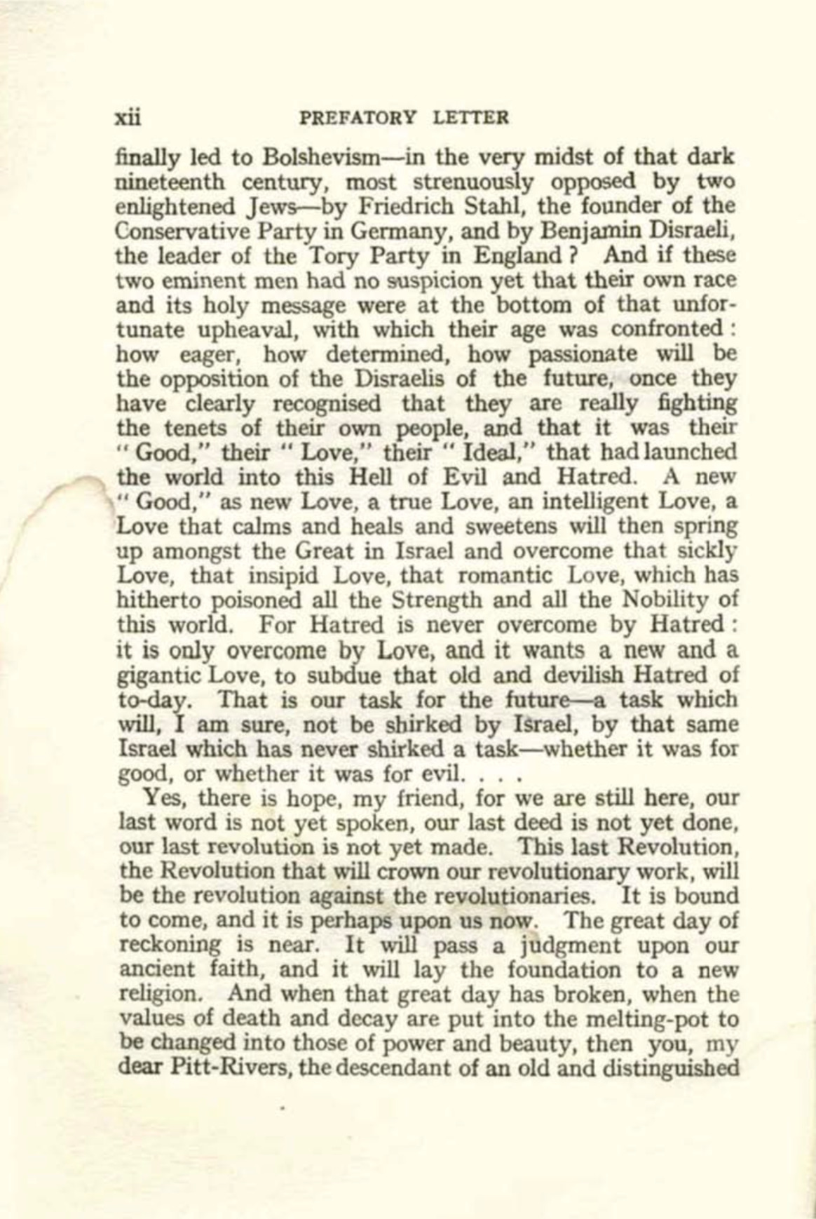 Oscar Levy - Preface to The World Significance of the Russian Revolution - 1920 - 12